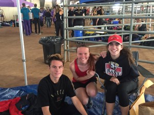 Team captains Jack Spano, Rhianna Herd and Sofia Epshtein.